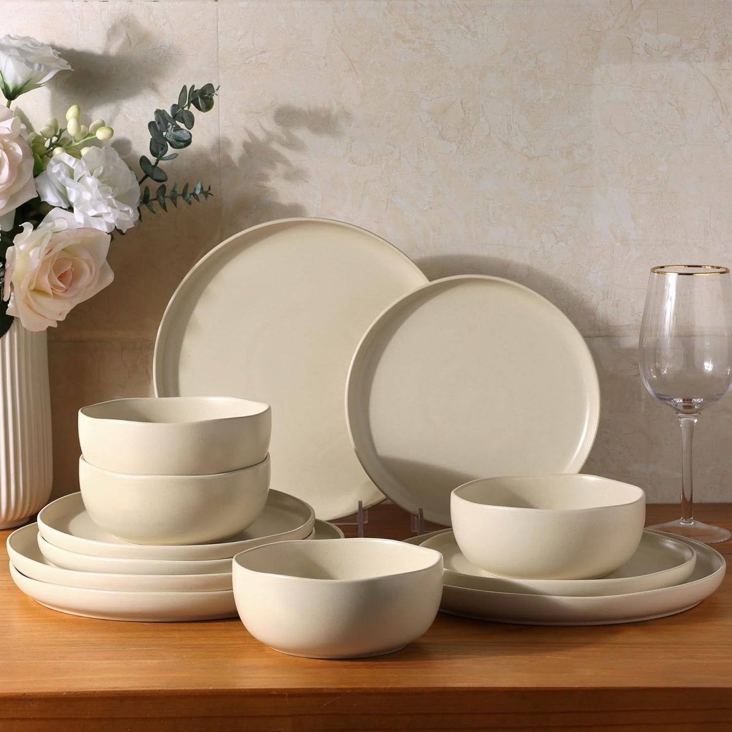 SLUDW005 Dinnerware Set - Almond Oil