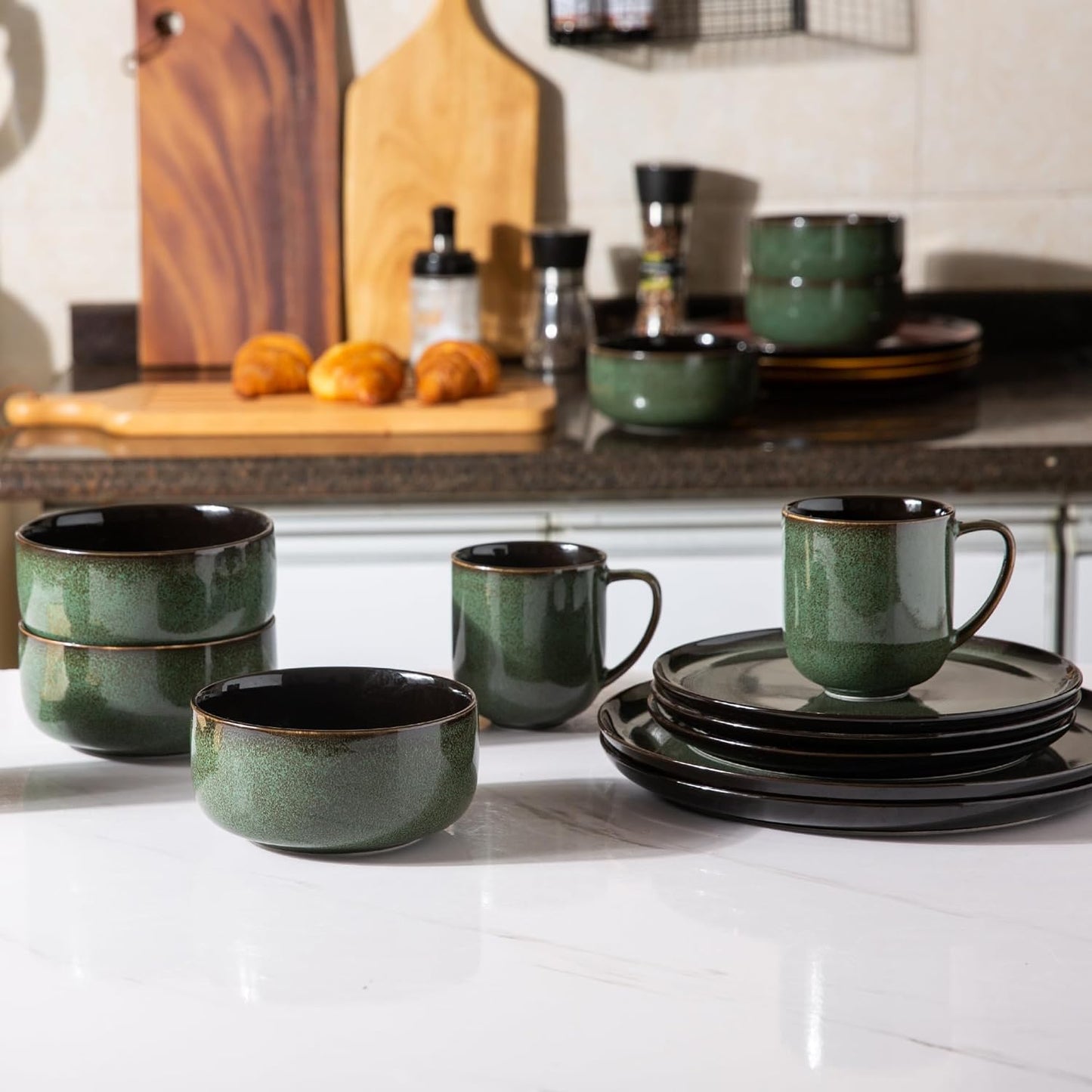 SLUDW011 Dinnerware Set - Green