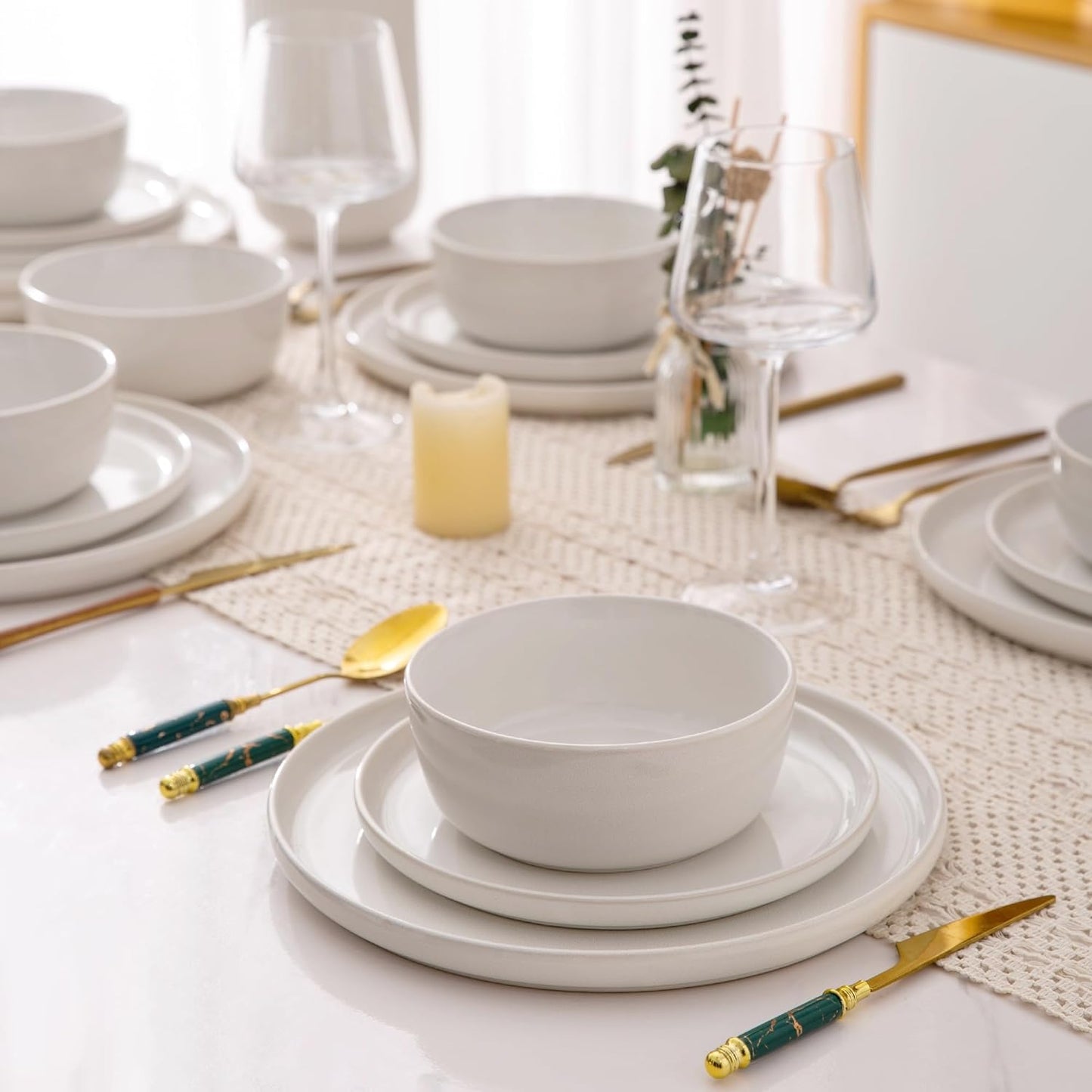 XTADW009 Dinnerware Set - Reactive White