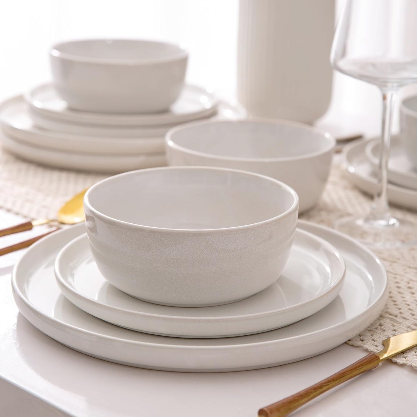 XTADW009 Dinnerware Set - Reactive White