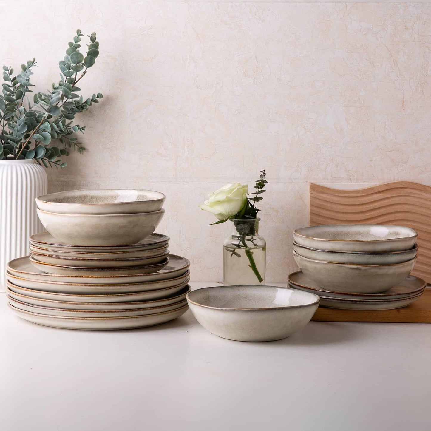 JYIDW007 Dinnerware Set - Cappuccino