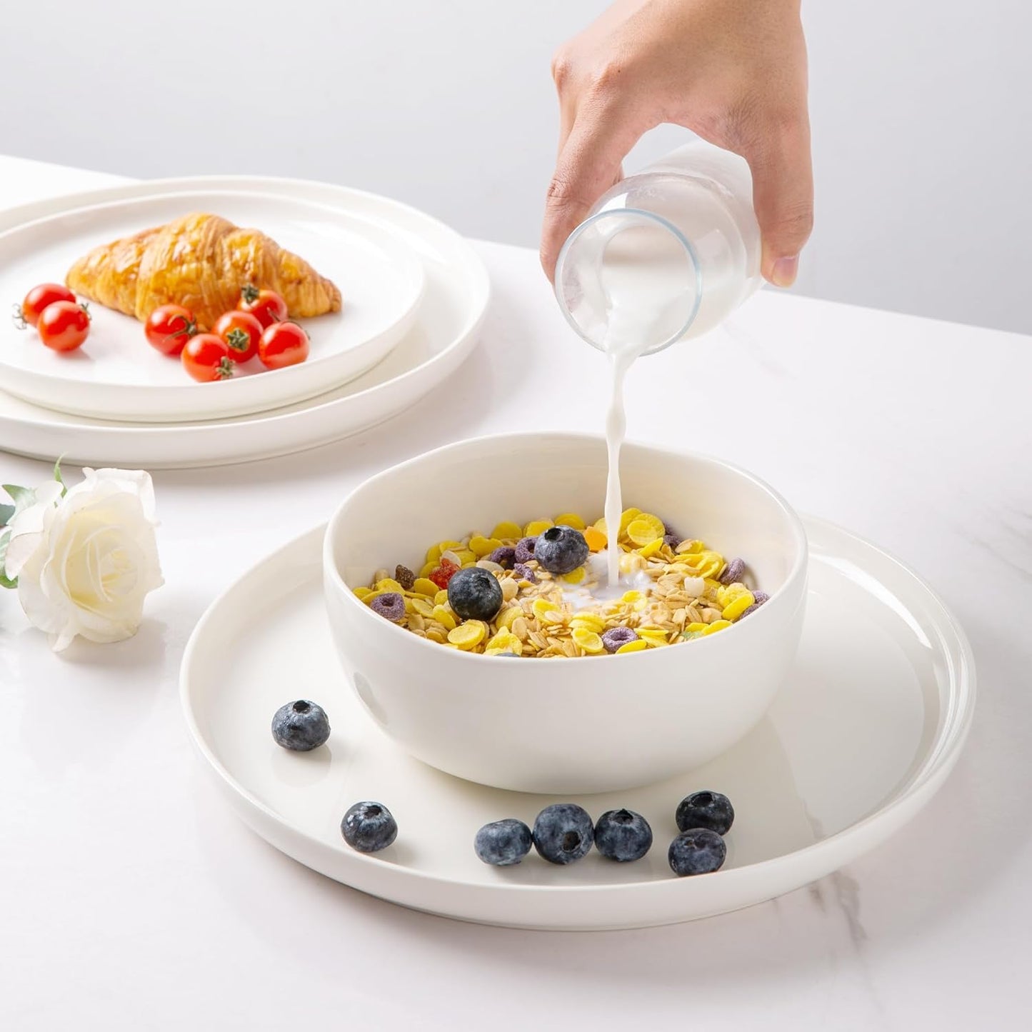 SLUDW065 Dinnerware Set - White