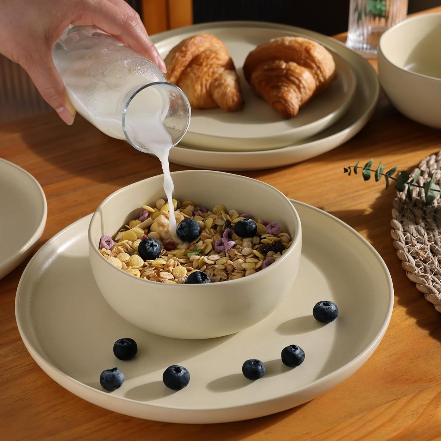 SLUDW005 Dinnerware Set - Almond Oil