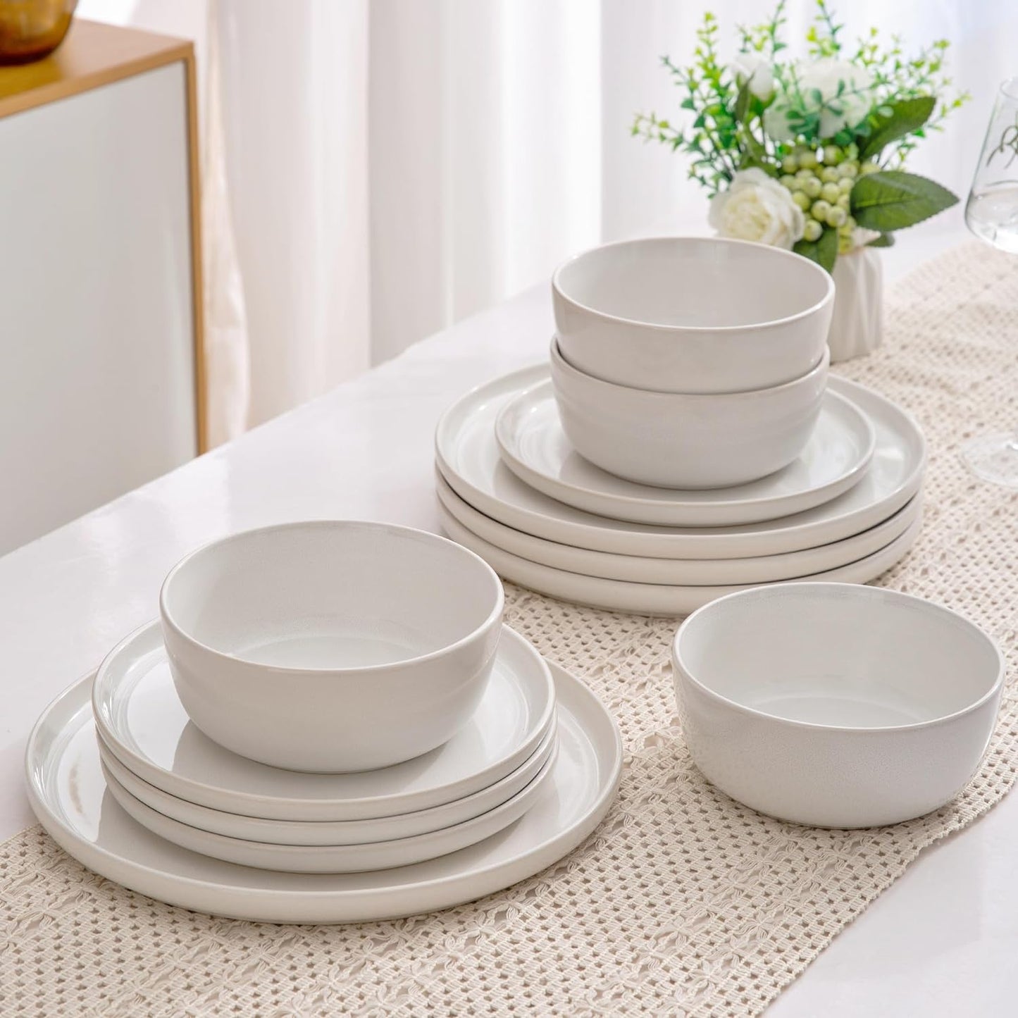 XTADW009 Dinnerware Set - Reactive White