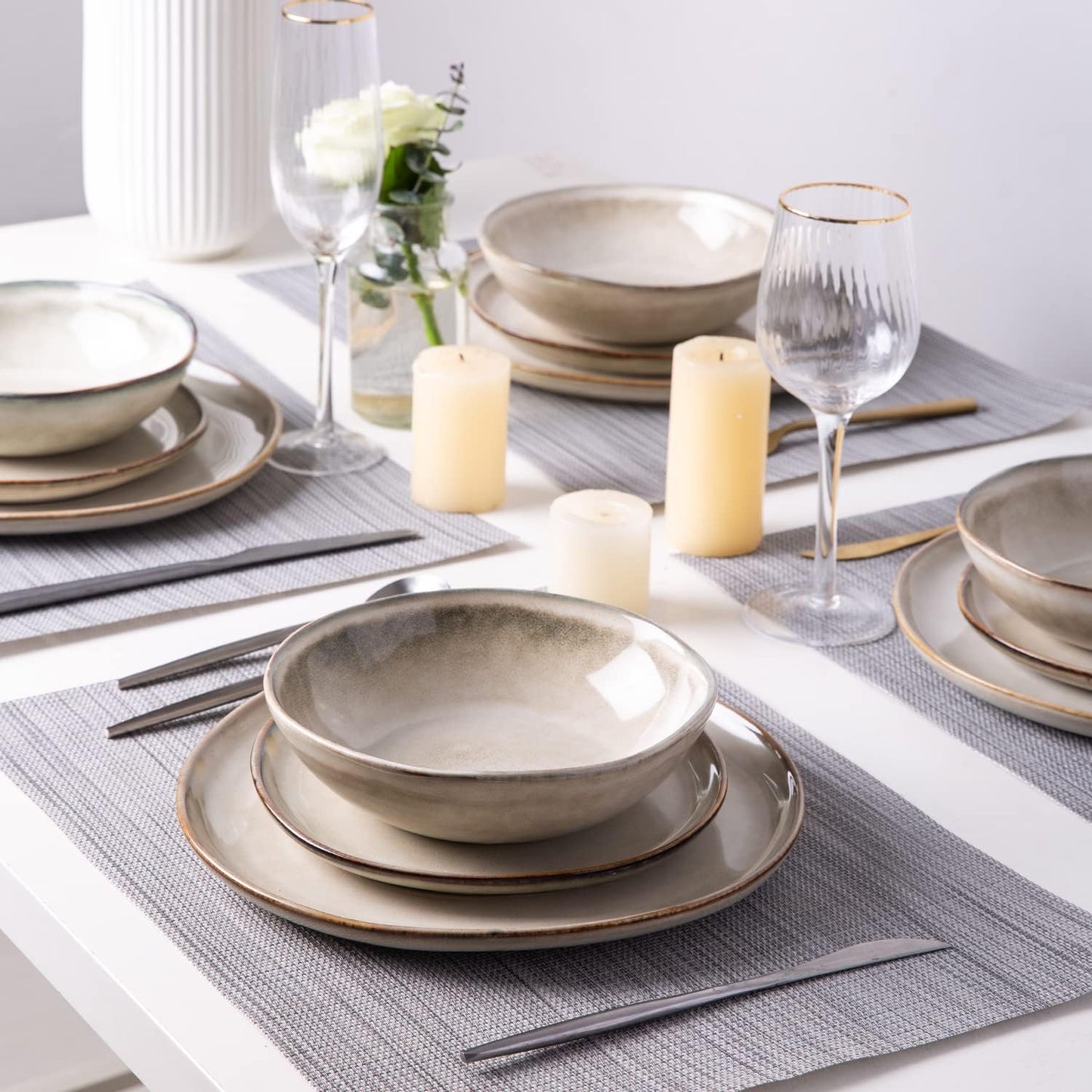JYIDW007 Dinnerware Set - Cappuccino