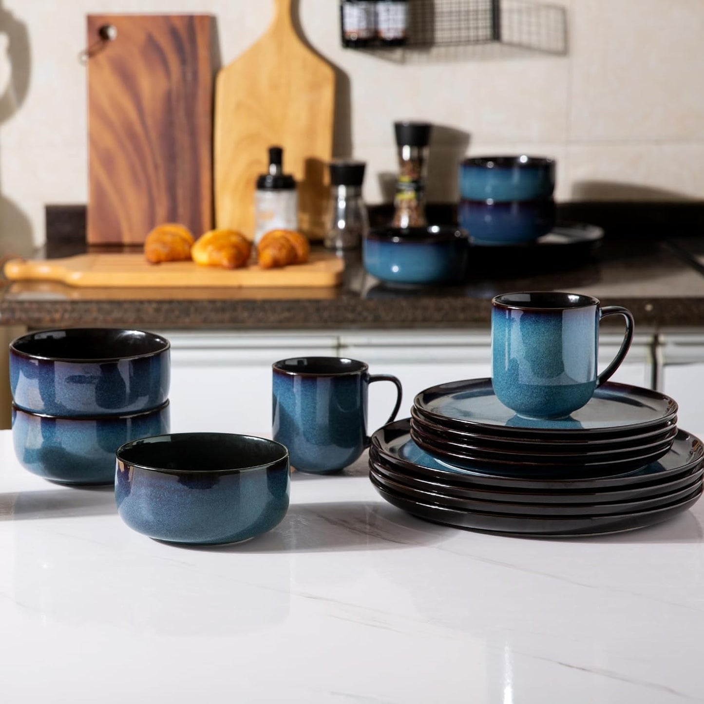 SLUDW011 Dinnerware Set - Blue