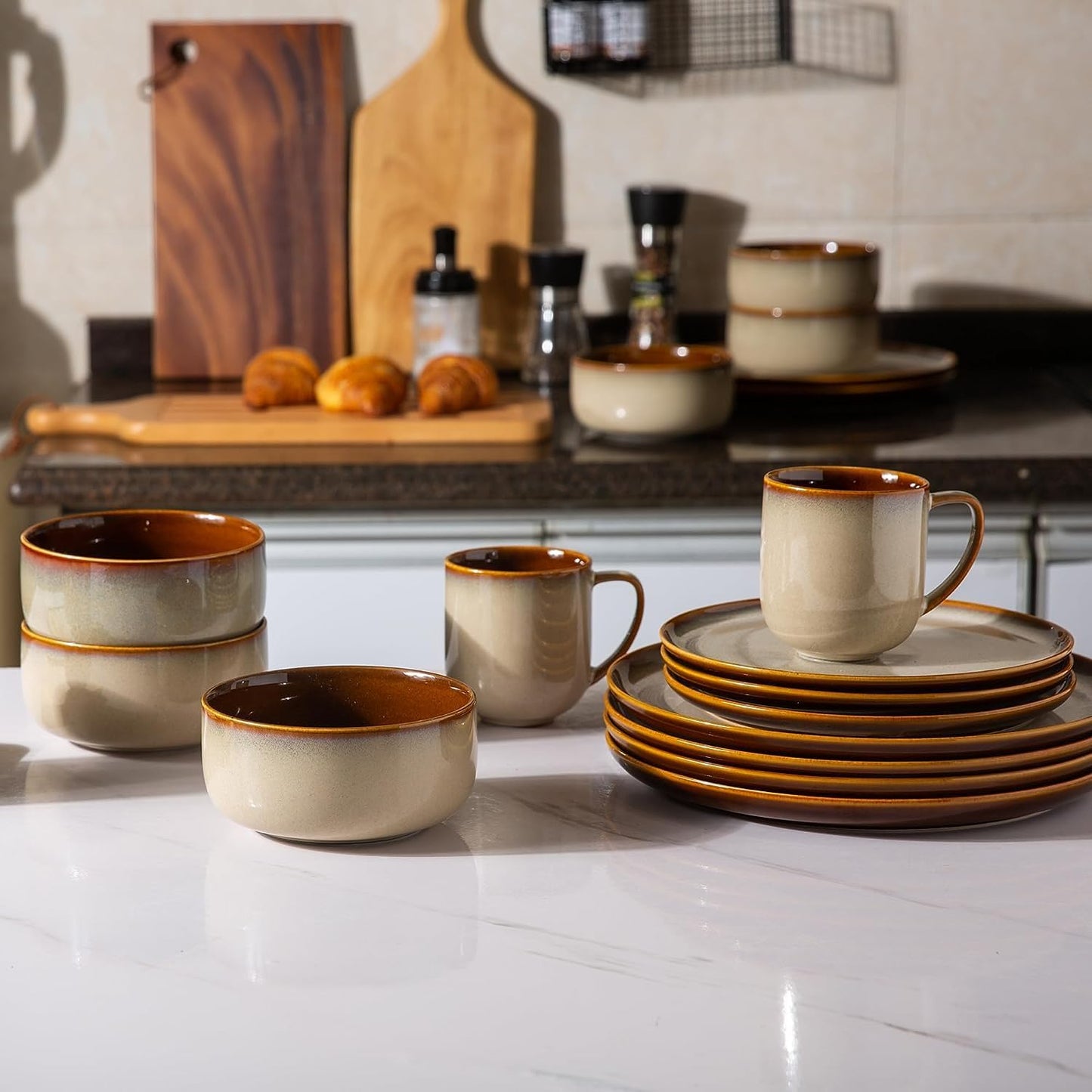 SLUDW011 Dinnerware Set - Kahki