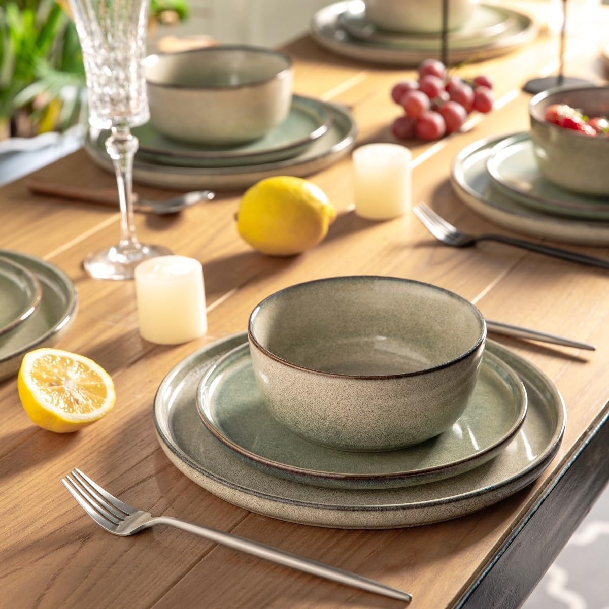 JYIDW009 Dinnerware Set - Reactive Glaze