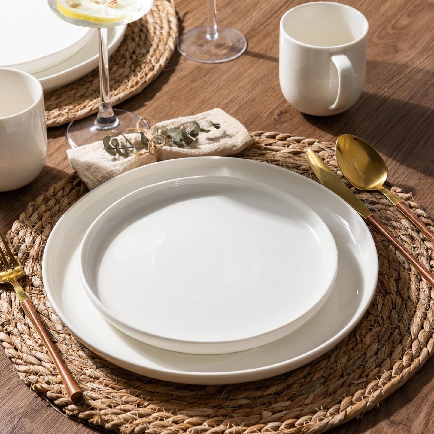 SLUDW065 Dinnerware Set - White