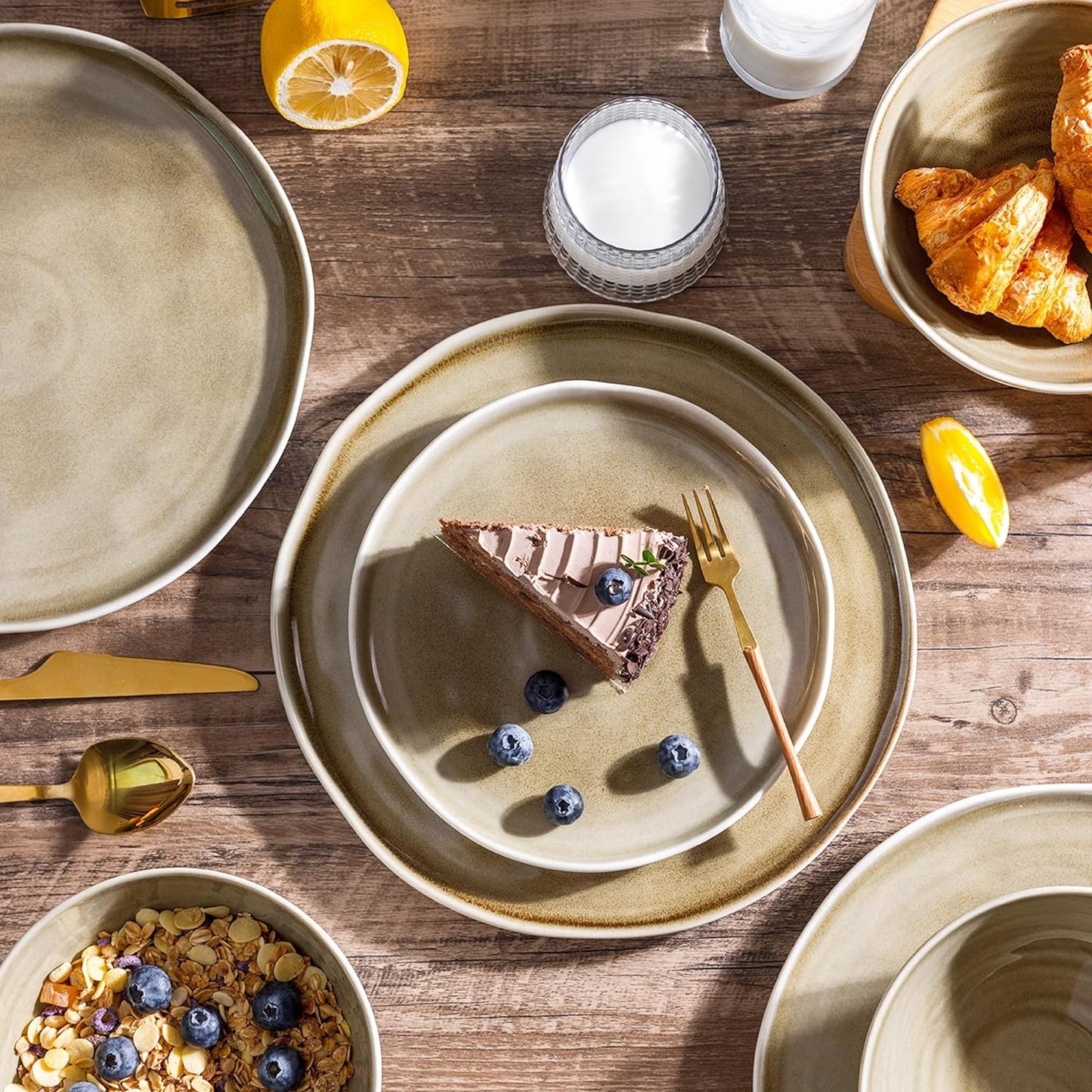 SLUDW015 Dinnerware Set - Olive