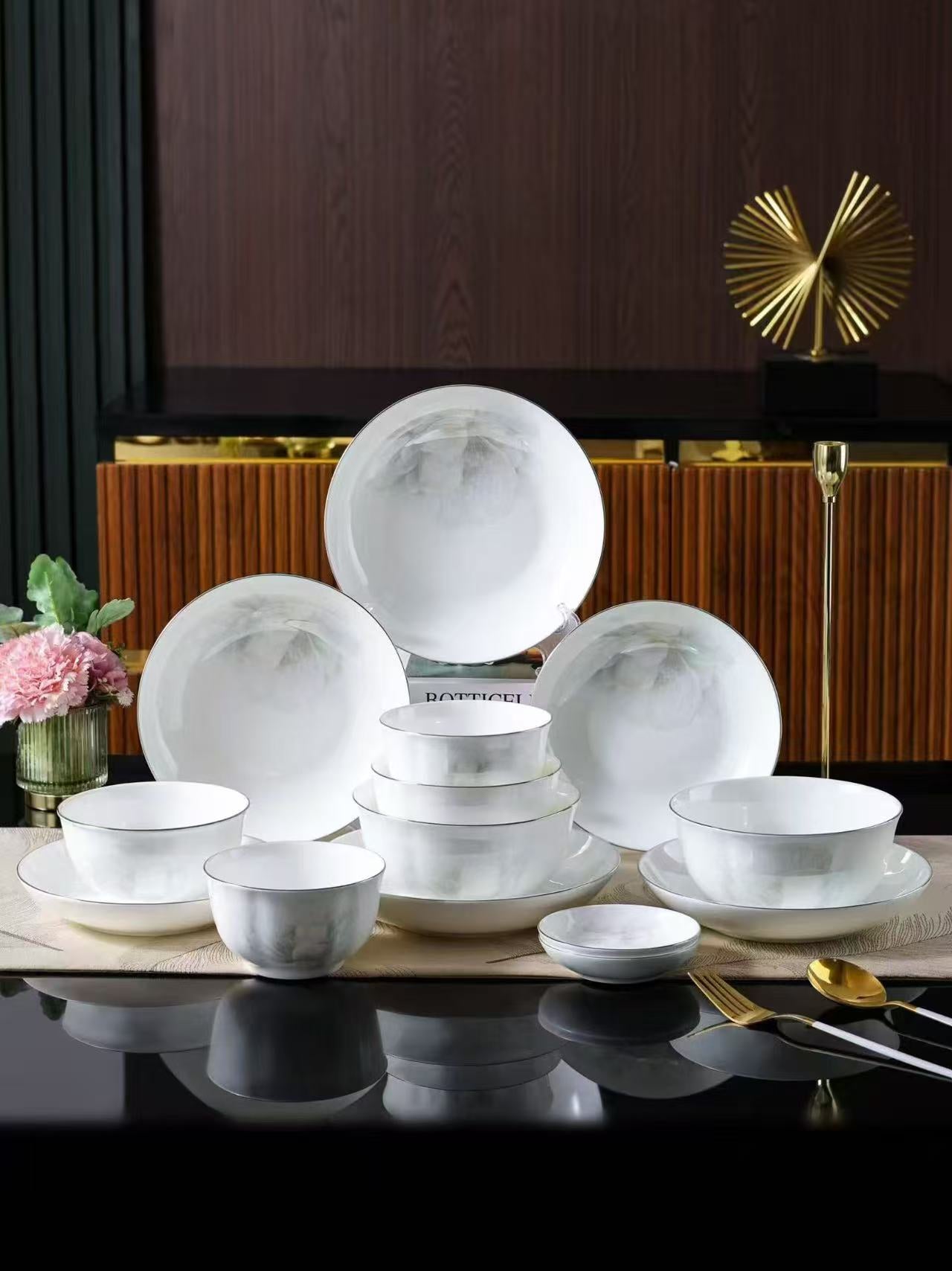 premium ceramic tableware-White