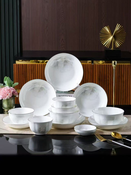 premium ceramic tableware-White