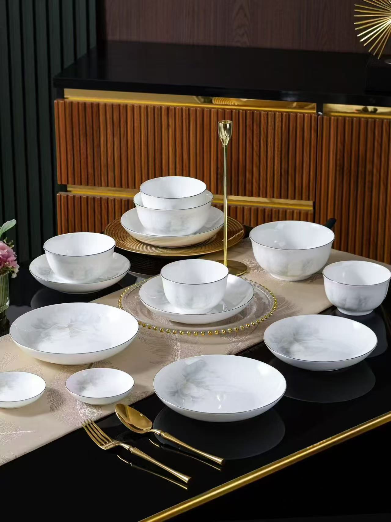 premium ceramic tableware-White