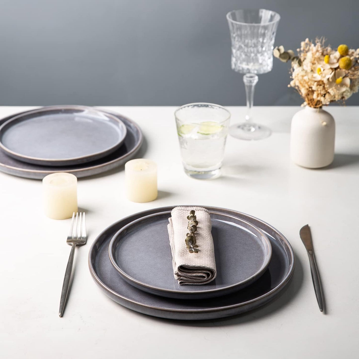 JYIDW009 Dinnerware Set - Reactive Grey