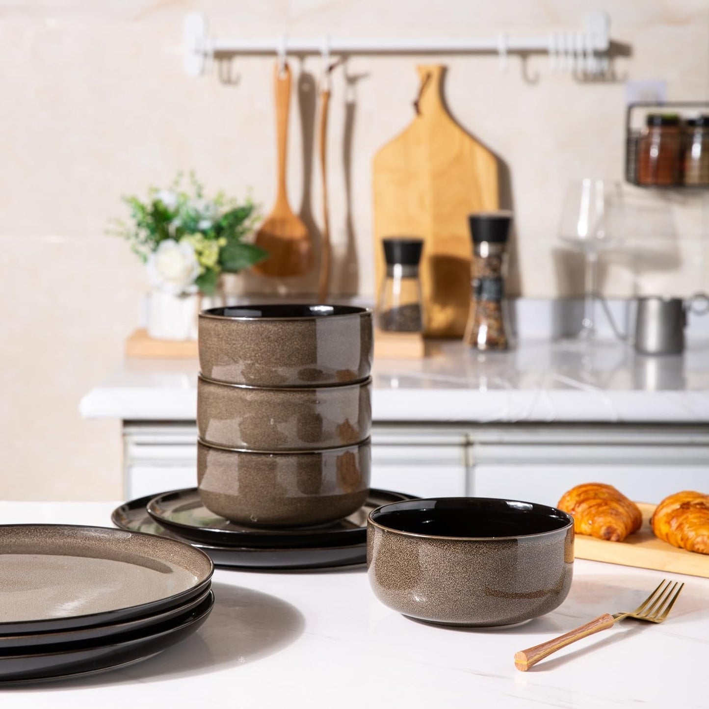 SLUDW011  Dinnerware Set - Chestnut