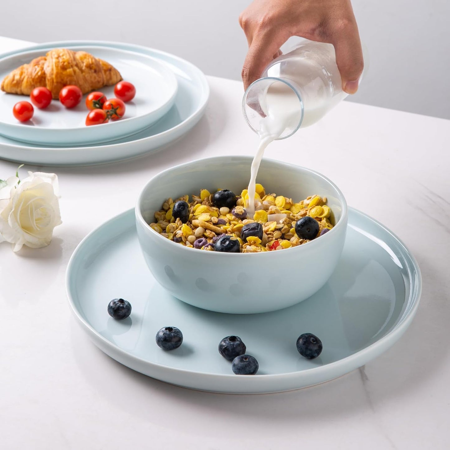 SLUDW065 Dinnerware Set - Light Blue