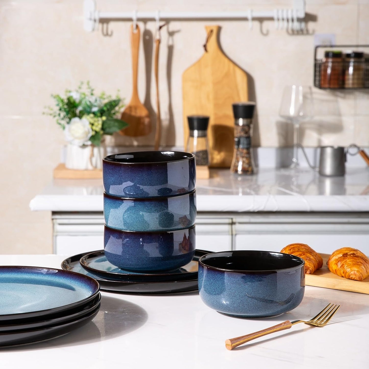 SLUDW011  Dinnerware Set - Blue