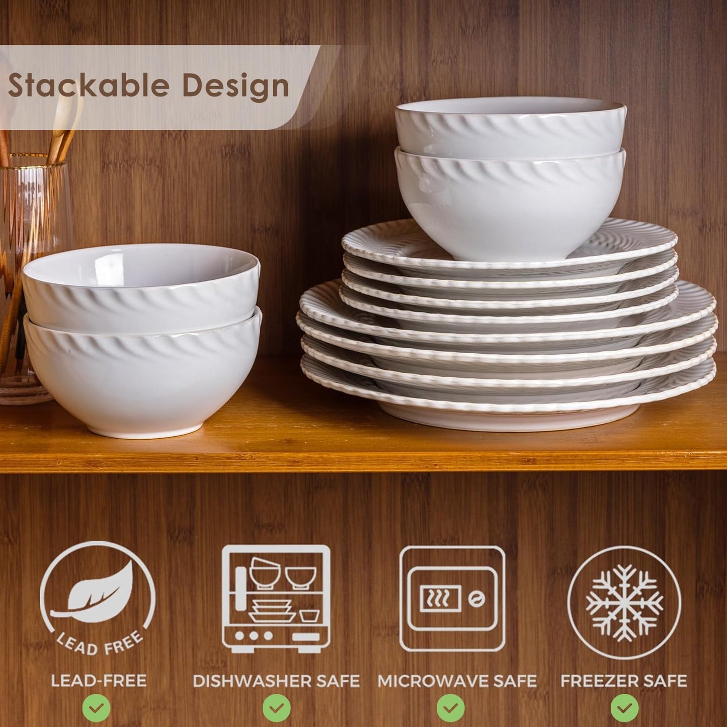 XTADW095 dinnerware set - Milk White