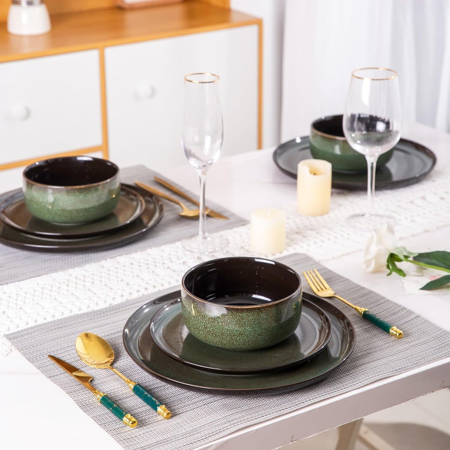SLUDW011  Dinnerware Set - Green