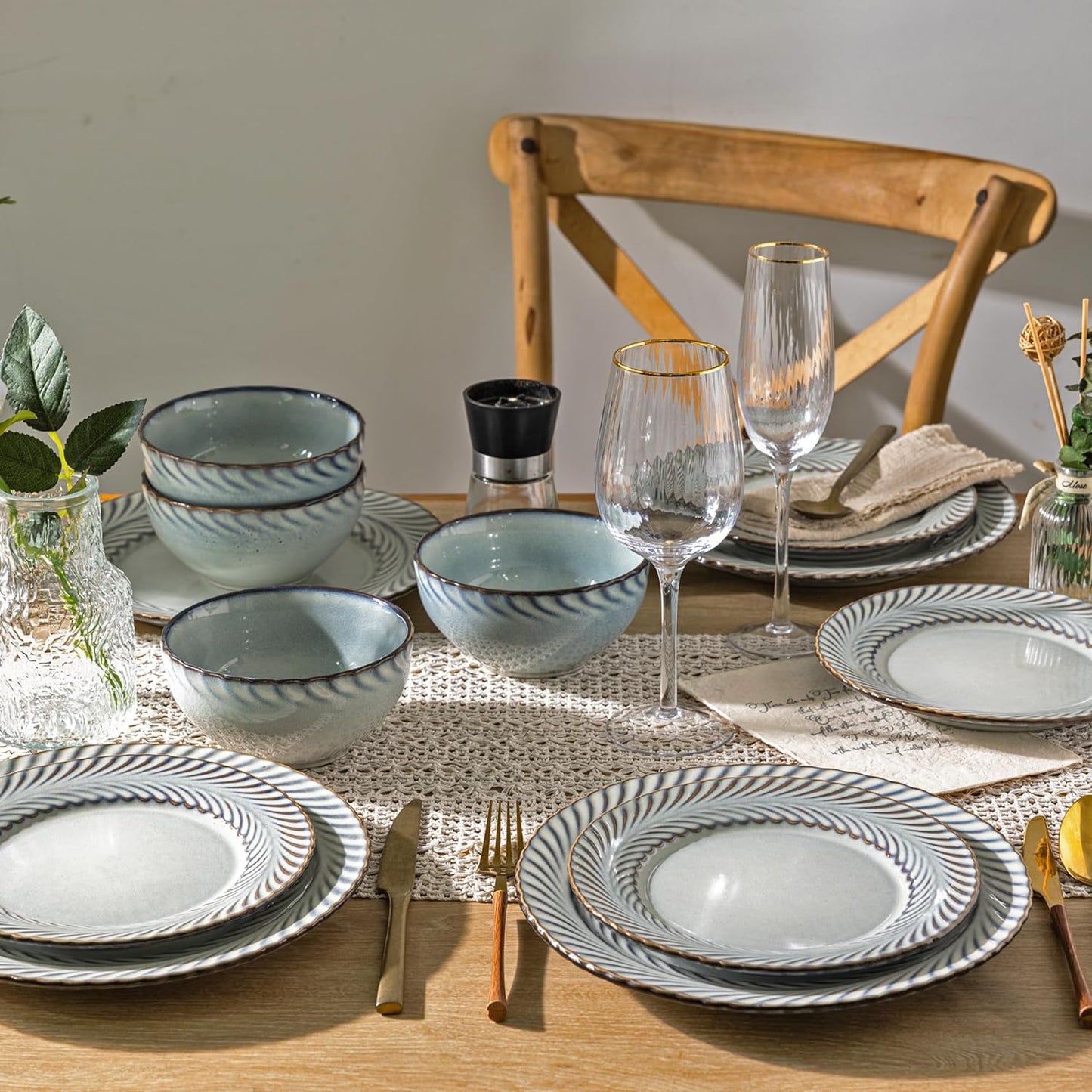 XTADW095 dinnerware set - Cloud Grey