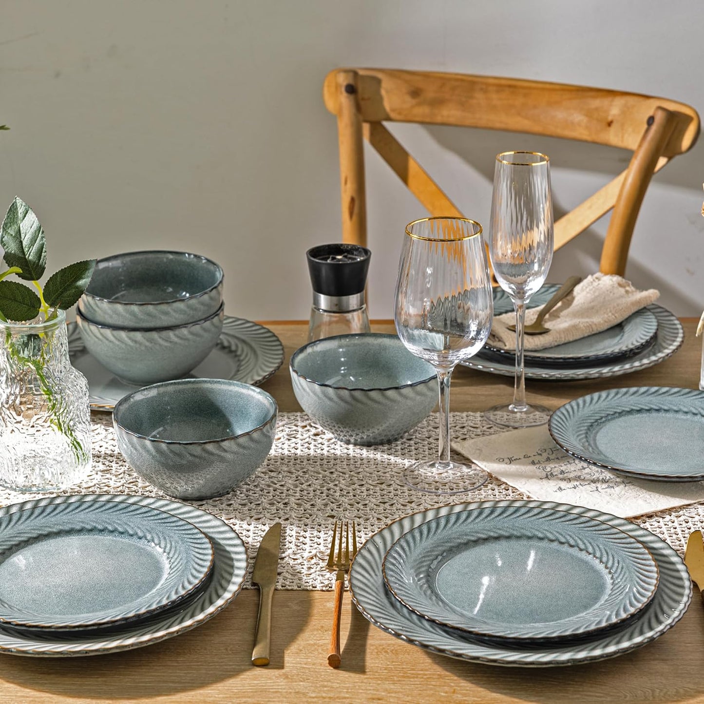 XTADW095 dinnerware set - Dusty Grey