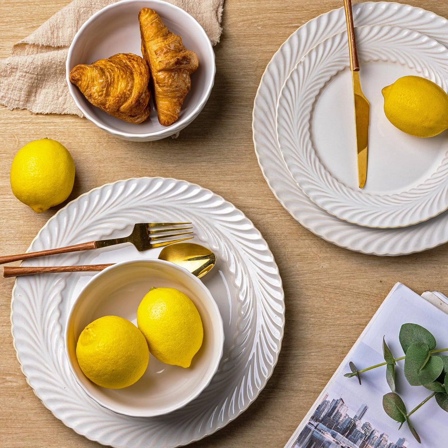 XTADW095 dinnerware set - Milk White