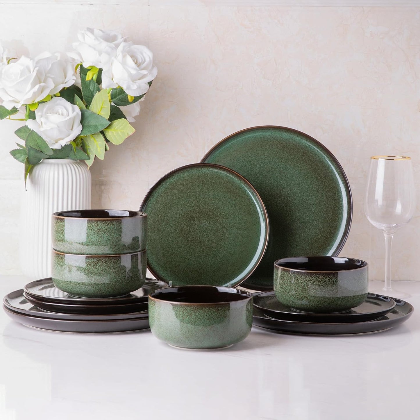 SLUDW011  Dinnerware Set - Green