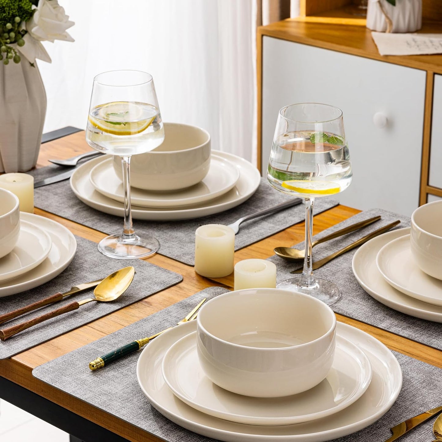 SLUDW011  Dinnerware Set - Cream