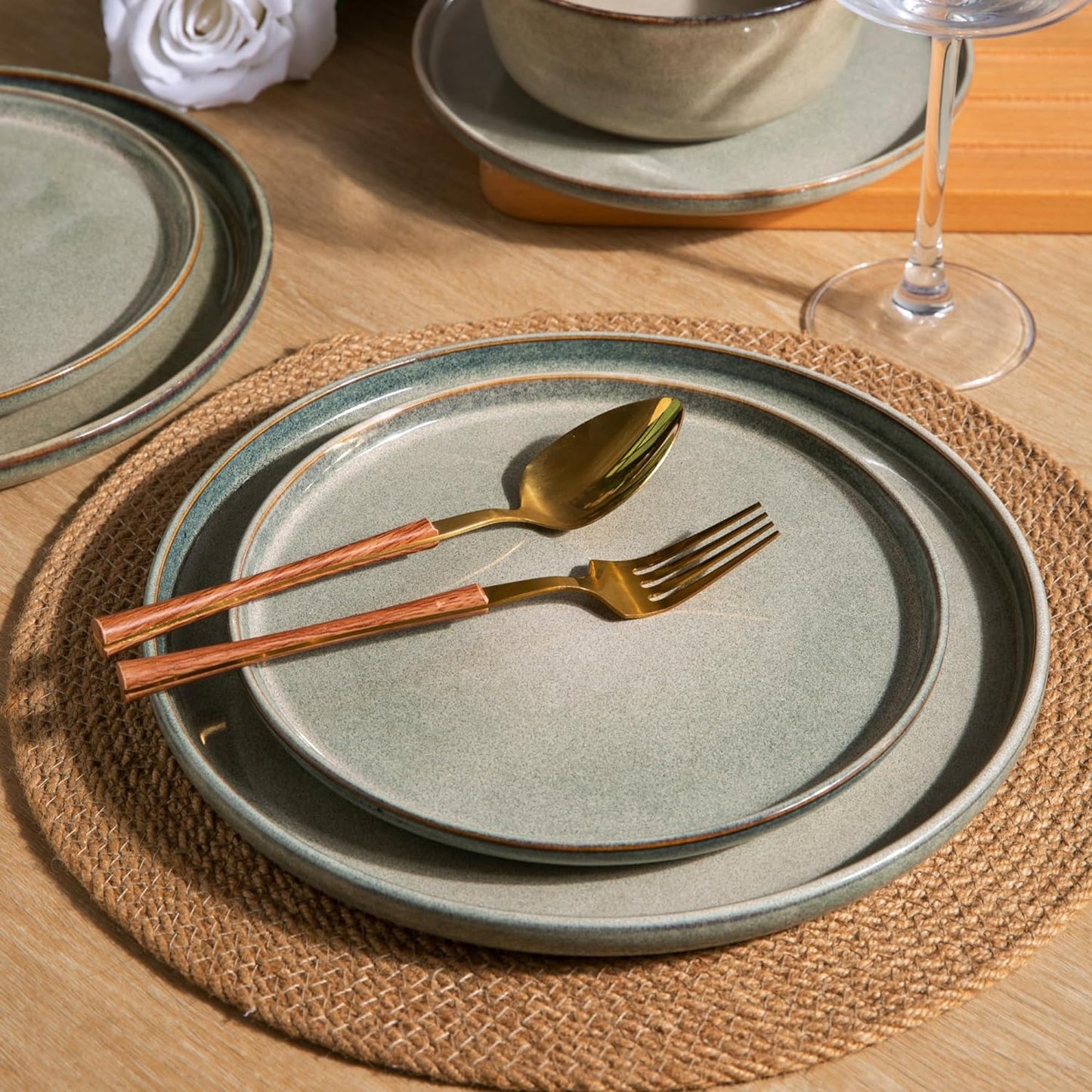 JYIDW009 Dinnerware Set - Reactive Glaze
