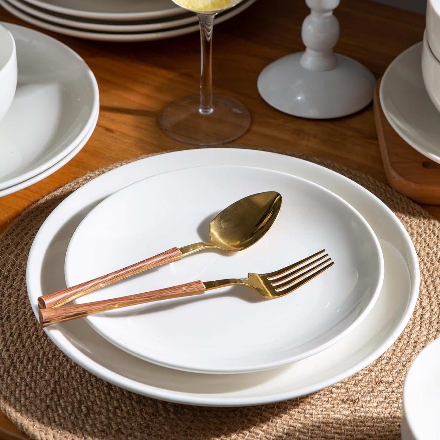 SLUDW069 Dinnerware Set - Dreamy Moonlight-White