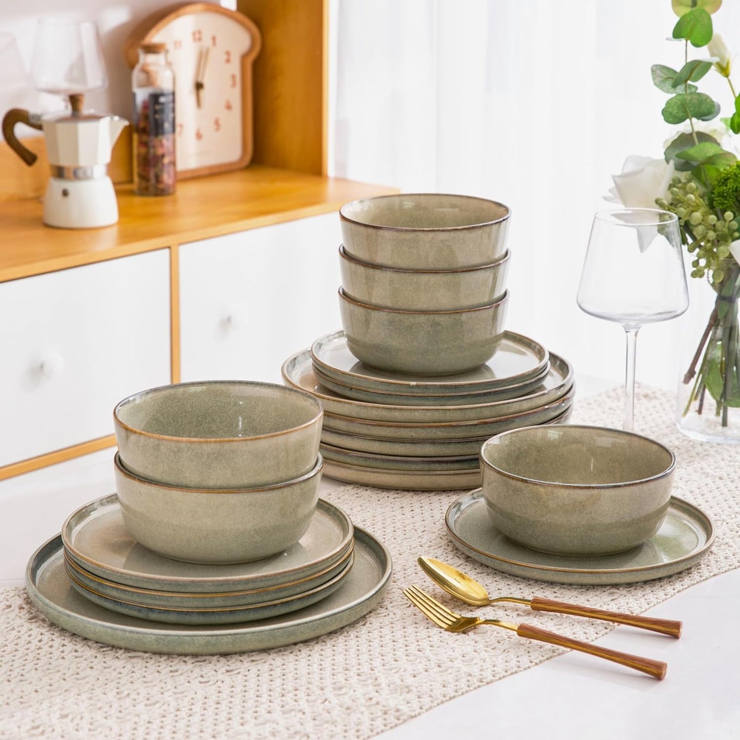 JYIDW009 Dinnerware Set - Reactive Glaze