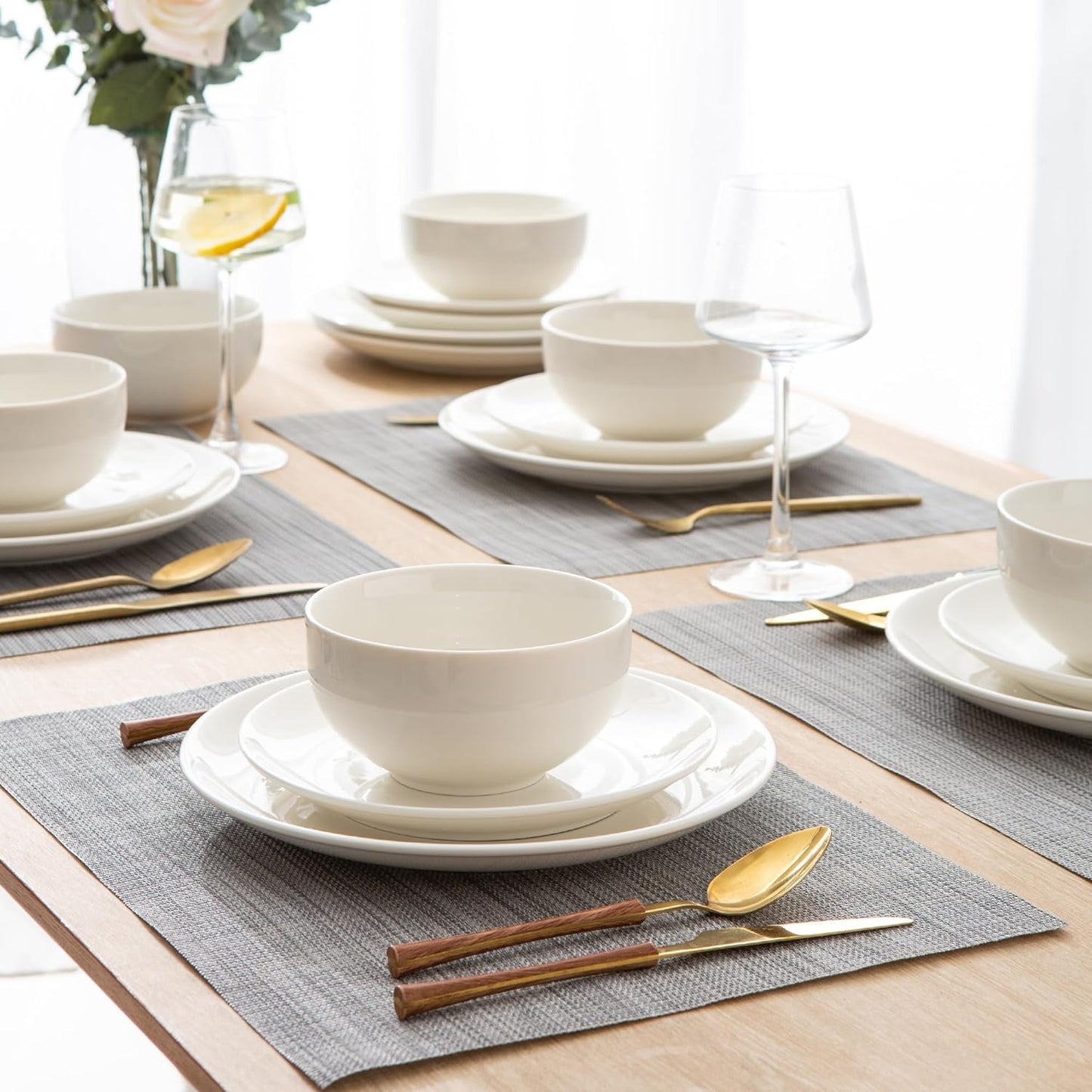 SLUDW069 Dinnerware Set - Dreamy Moonlight-White