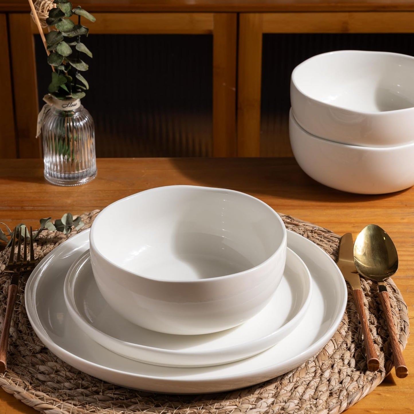 SLUDW065 Dinnerware Set - White