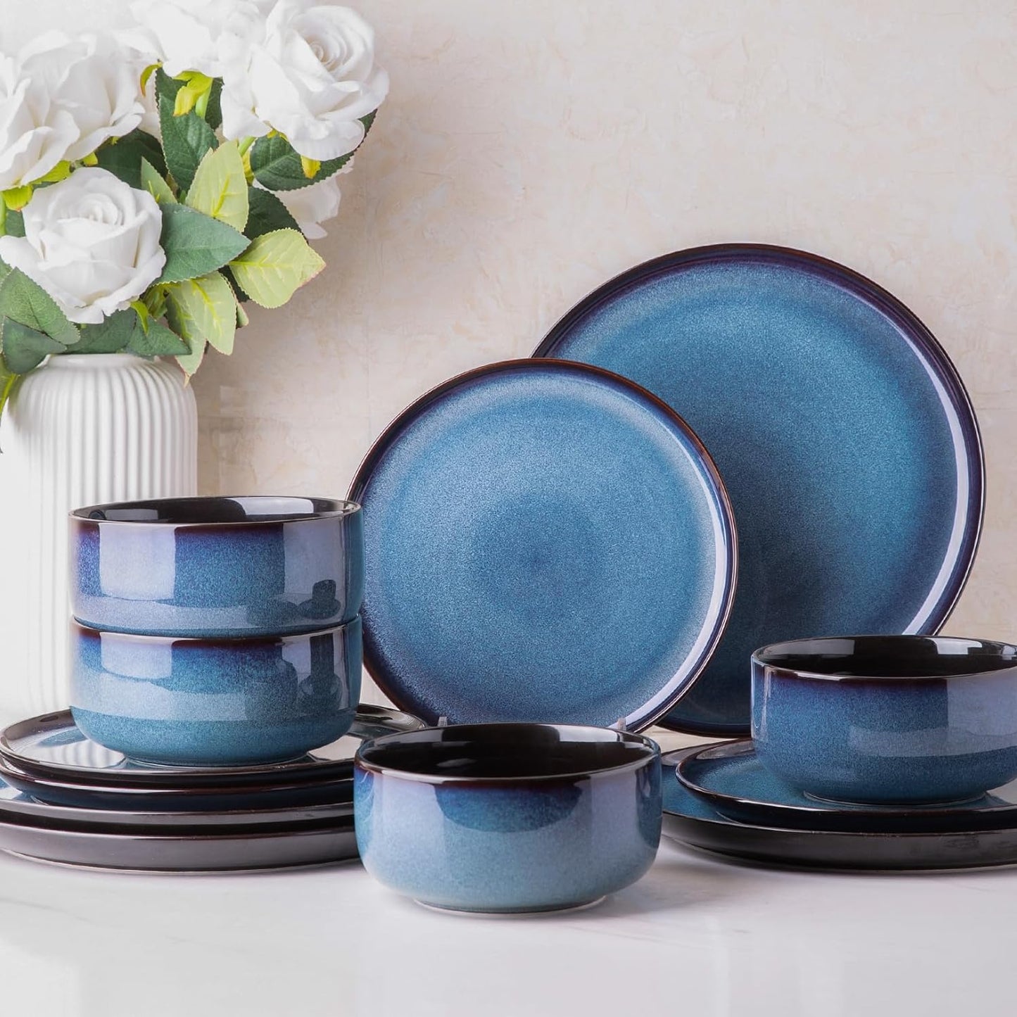 SLUDW011  Dinnerware Set - Blue
