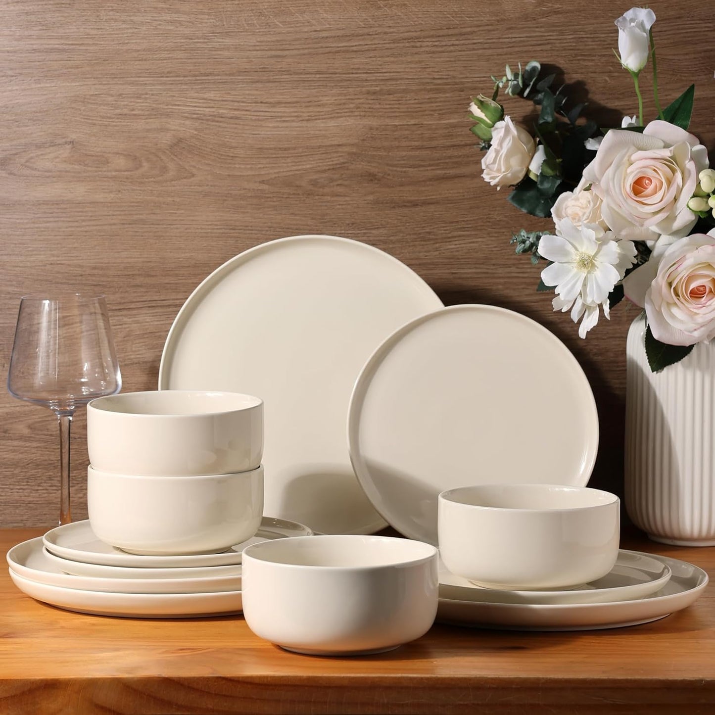SLUDW011  Dinnerware Set - Cream