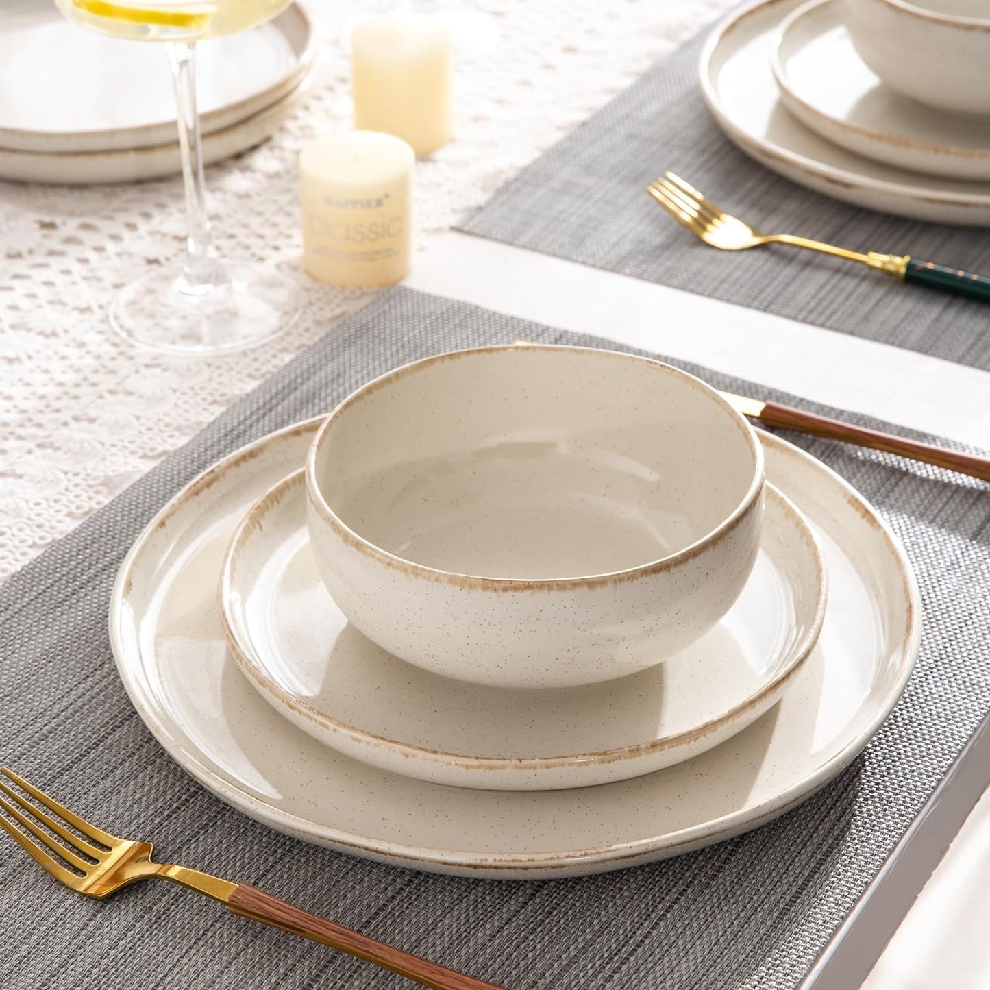 XQUDW005 Dinnerware Set - Cappuccino