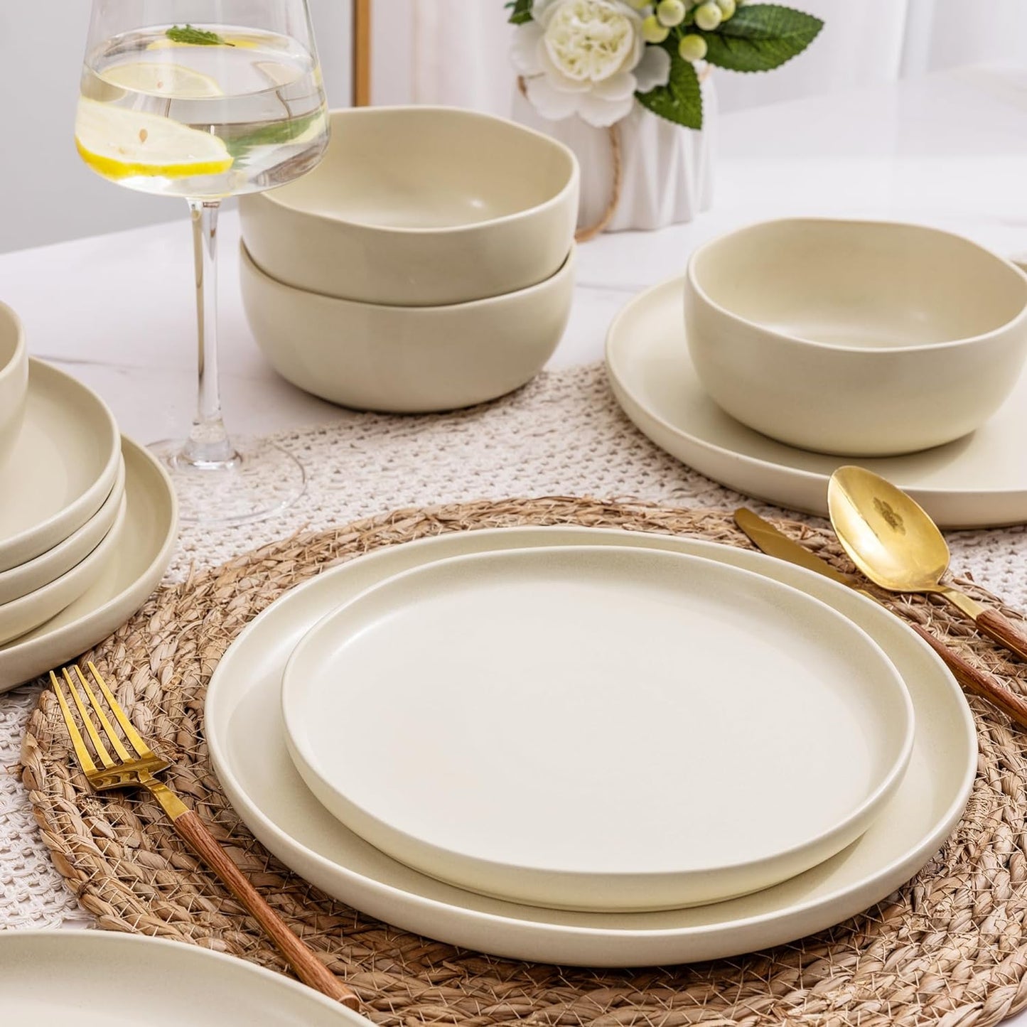 SLUDW005 Dinnerware Set - Almond Oil