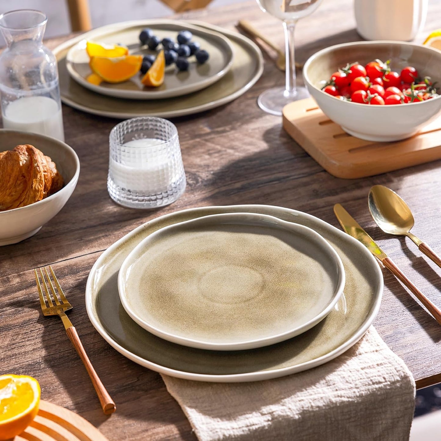 SLUDW015 Dinnerware Set - Olive