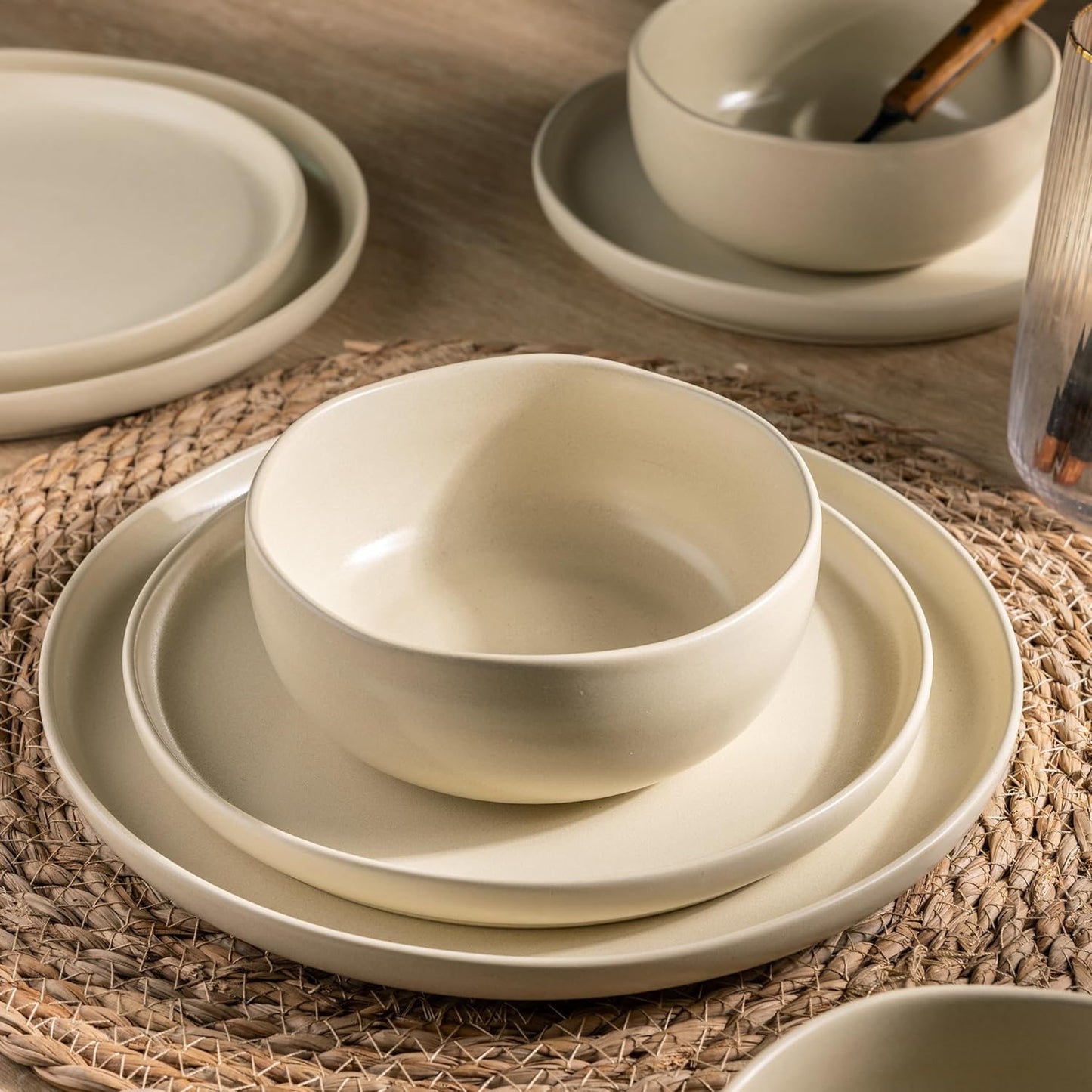 SLUDW005 Dinnerware Set - Almond Oil
