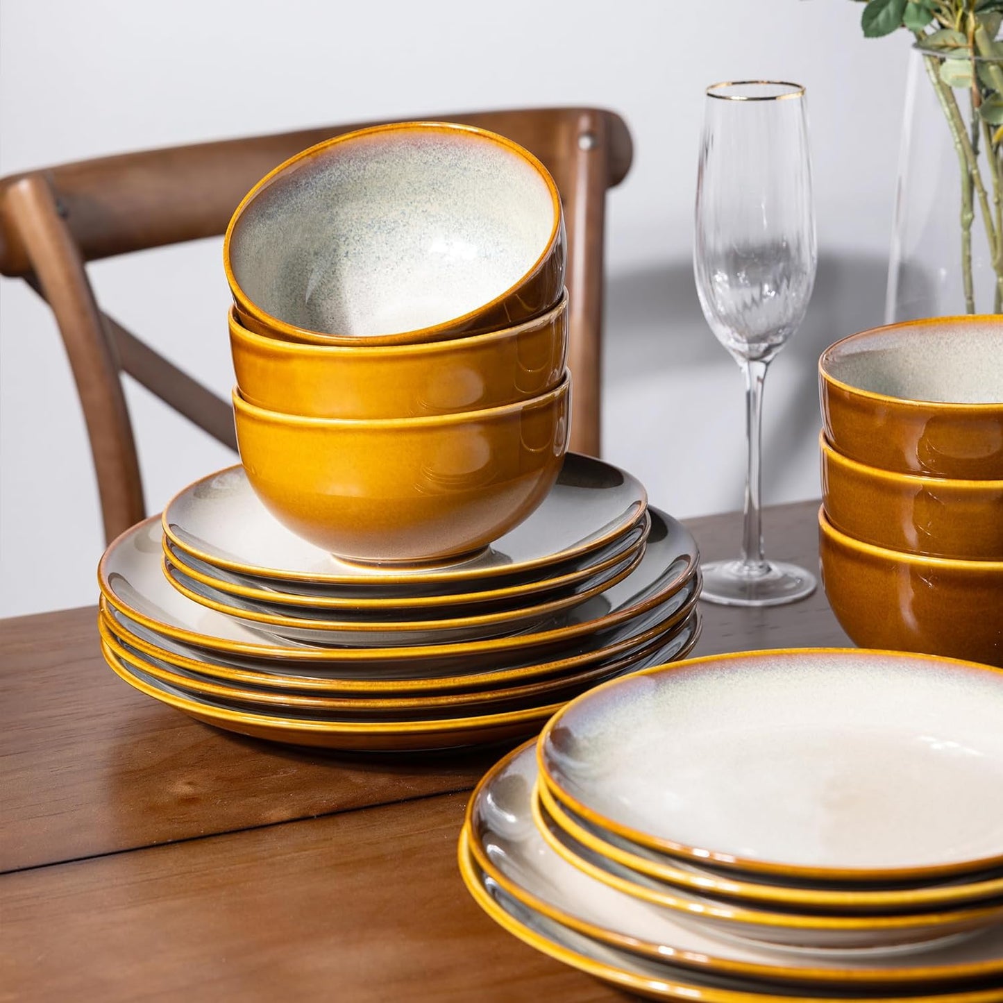 SLUDW069 Dinnerware Set - Dreamy Moonlight-Kahki