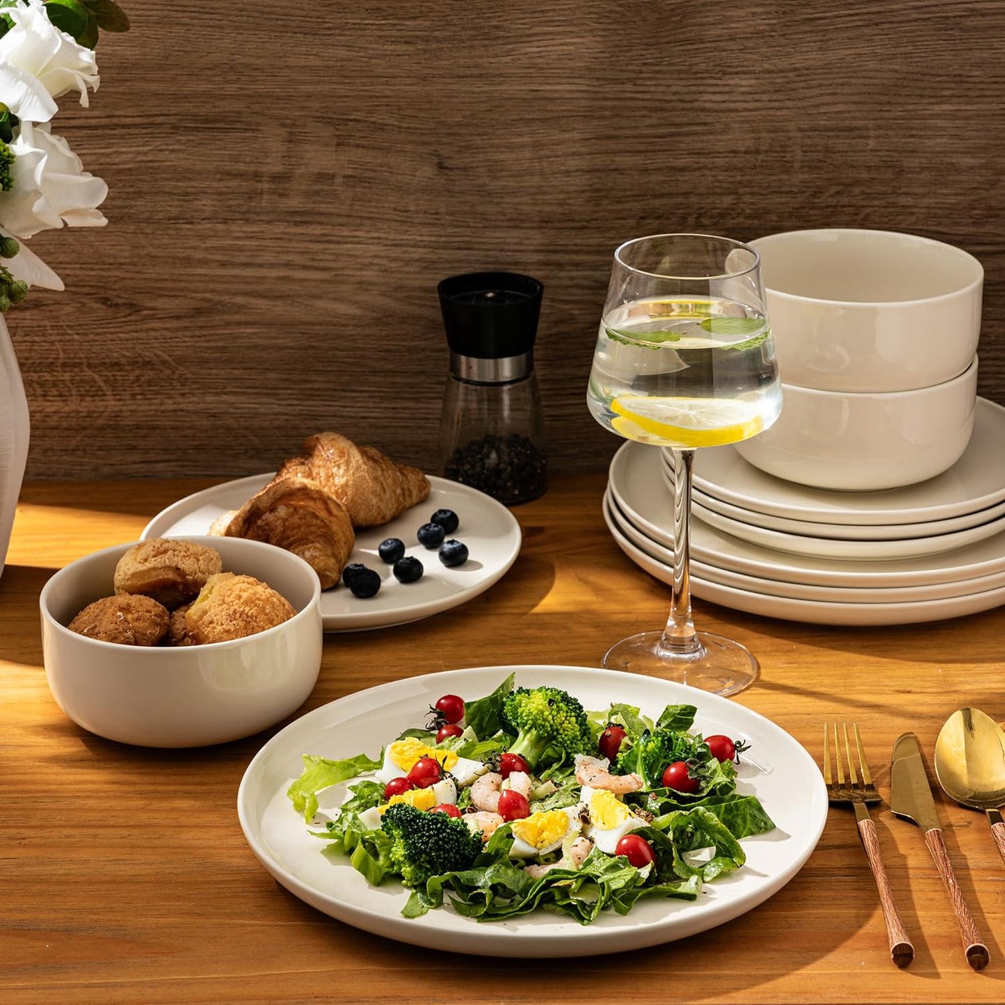 SLUDW011  Dinnerware Set - Cream