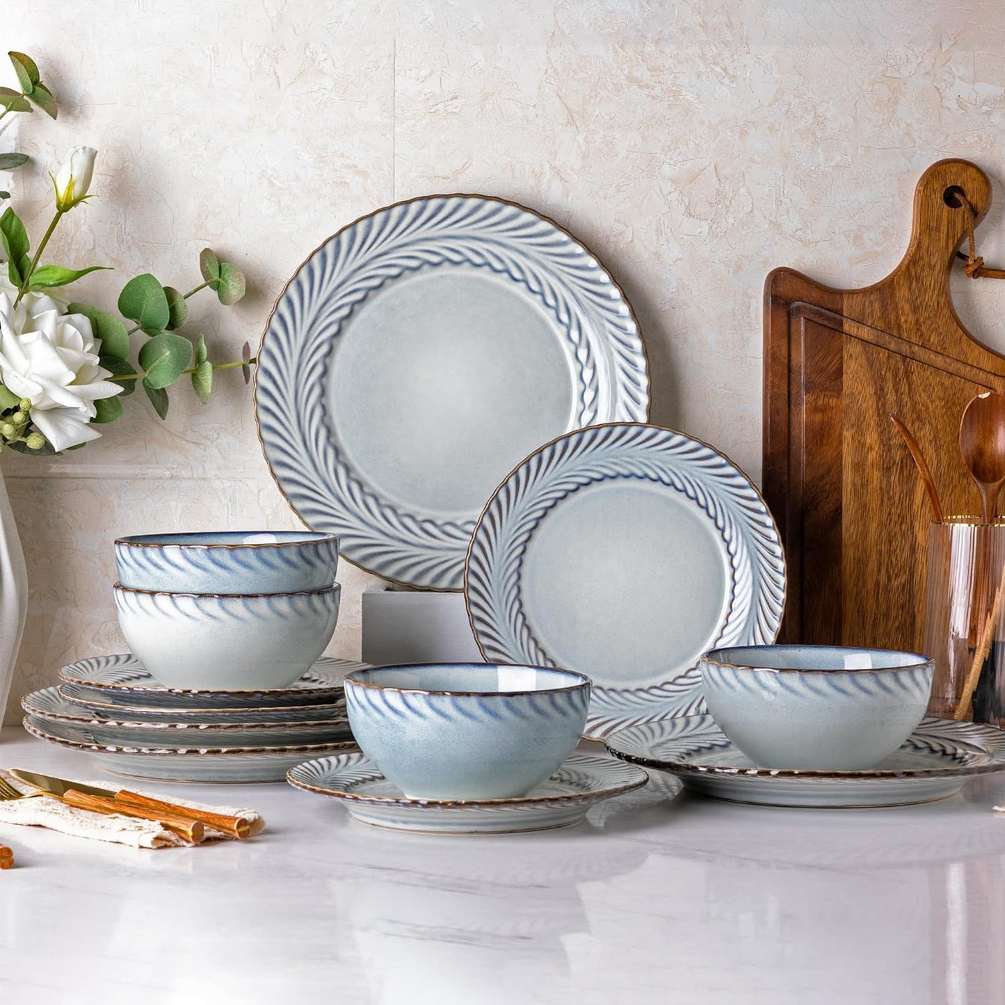 XTADW095 dinnerware set - Cloud Grey