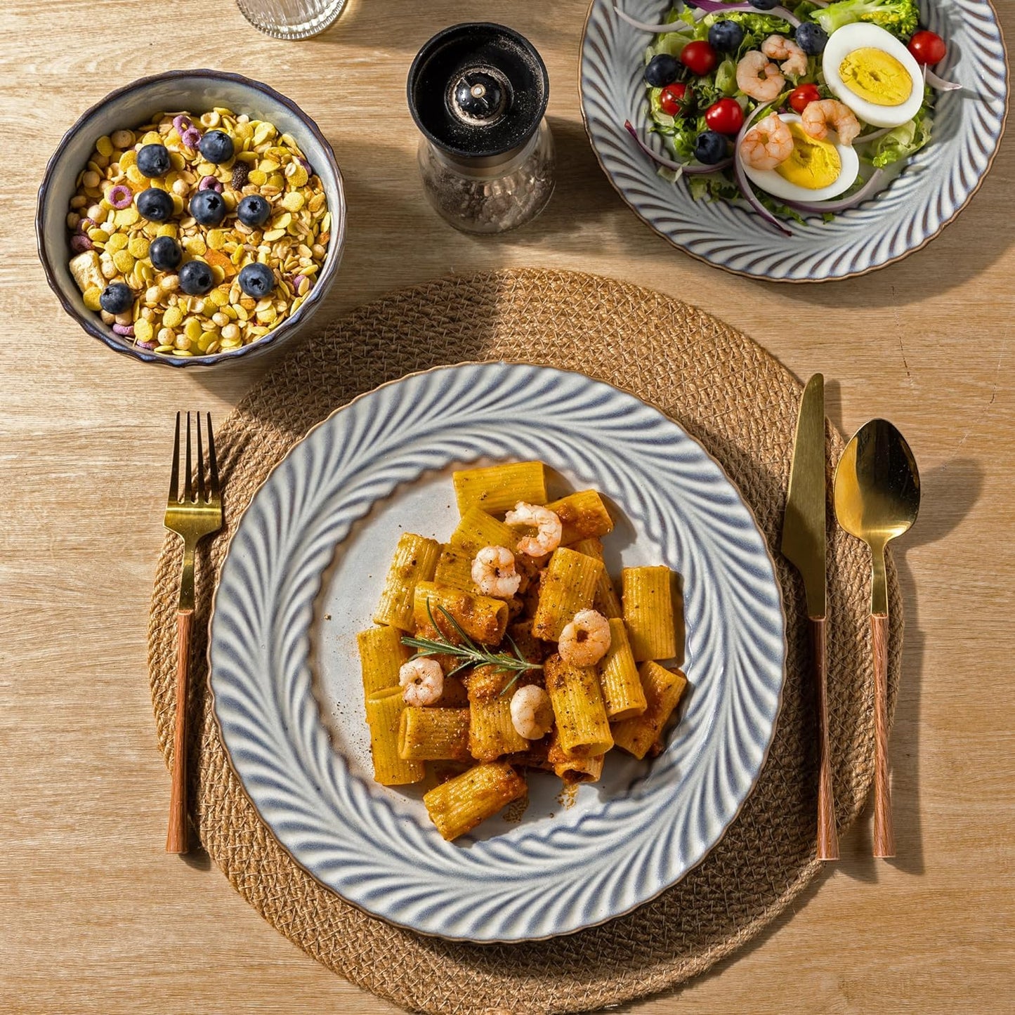 XTADW095 dinnerware set - Cloud Grey