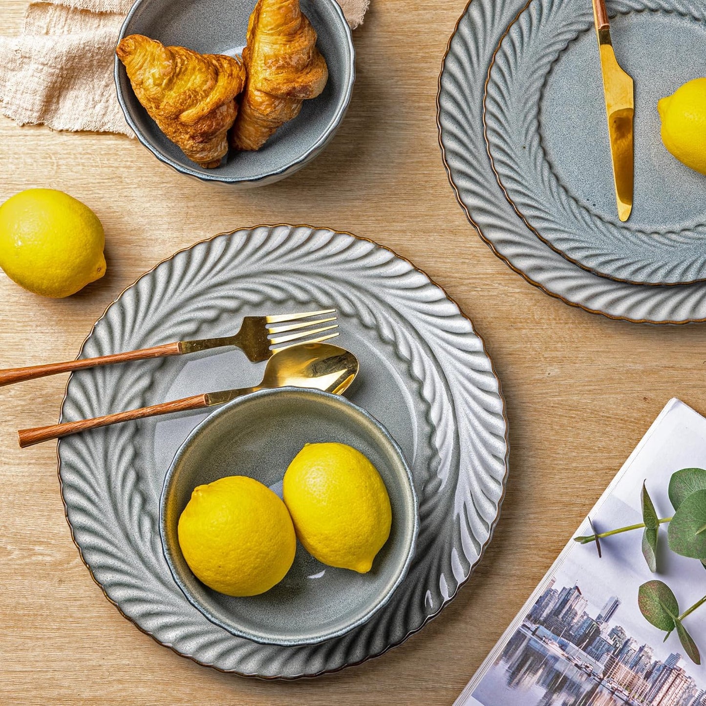 XTADW095 dinnerware set - Dusty Grey