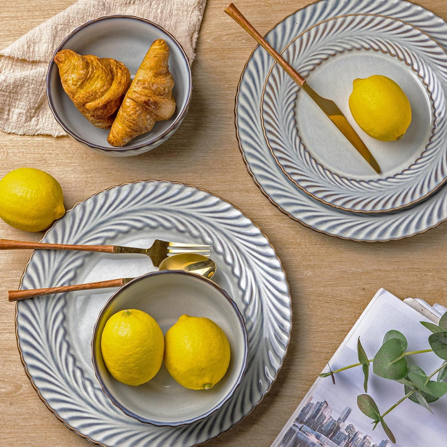 XTADW095 dinnerware set - Cloud Grey