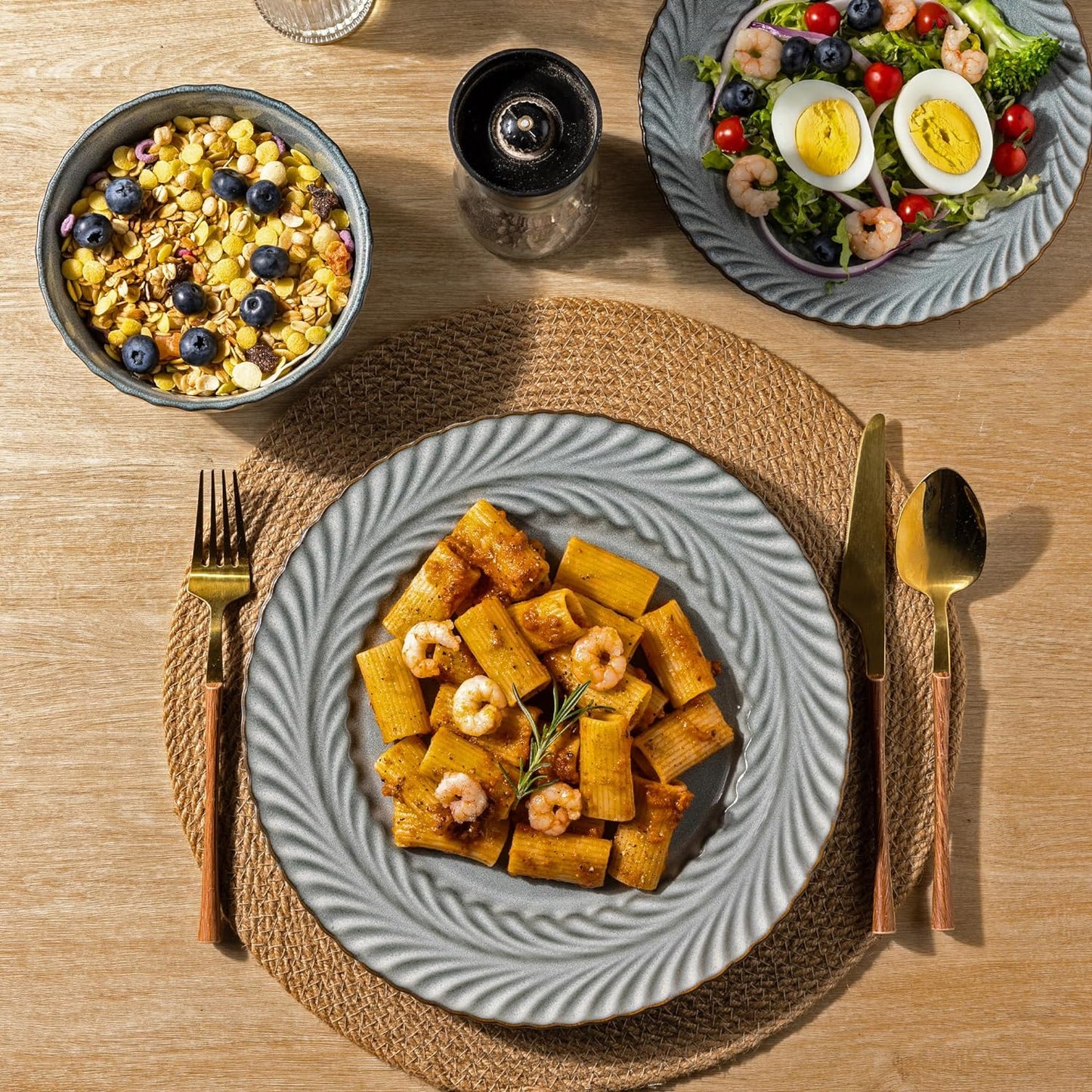 XTADW095 dinnerware set - Dusty Grey